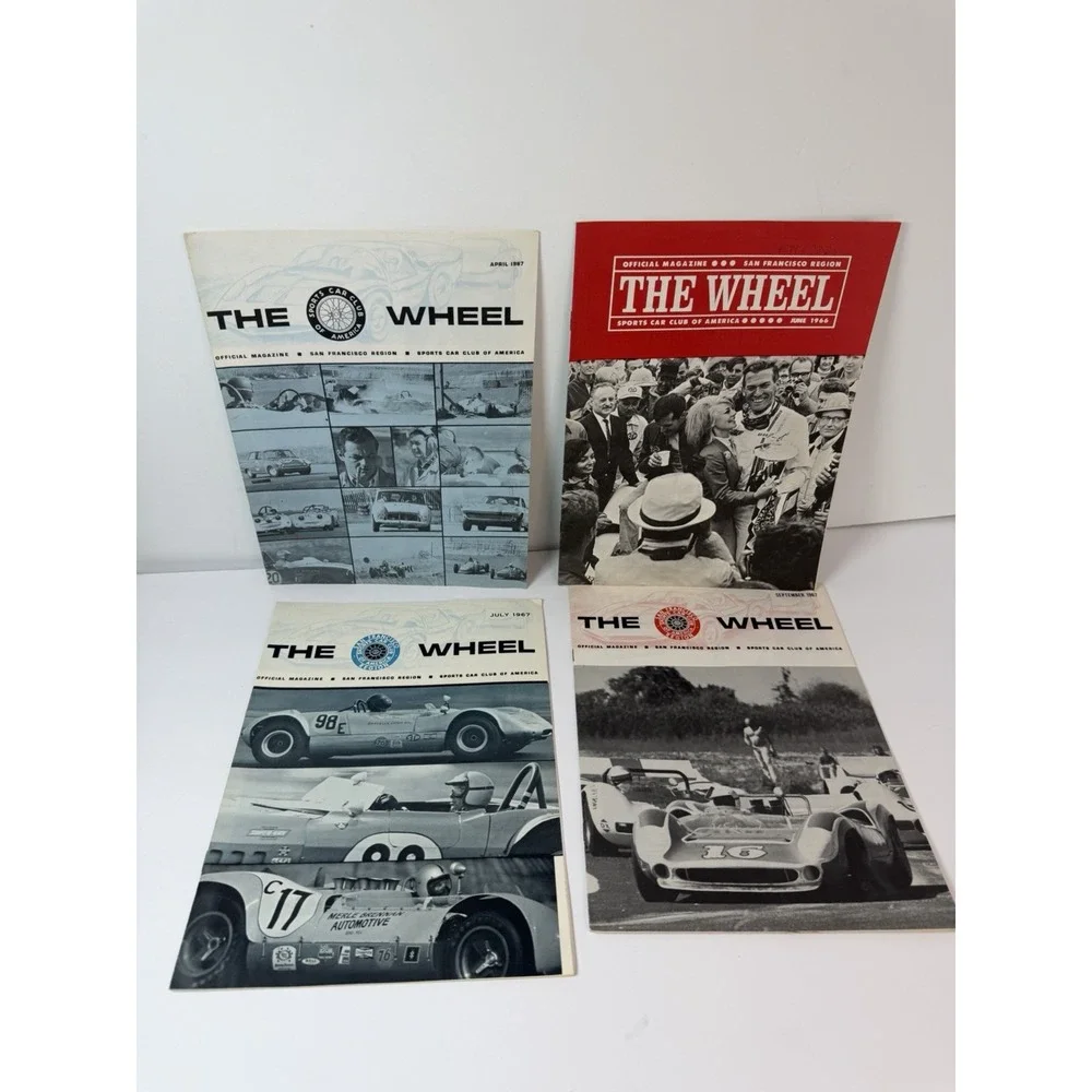 The Wheel San Francisco Sports Car Club Of America Magazine Lot Of 13 1960s READ